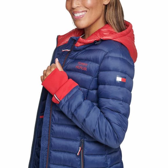 tommy hilfiger hooded packable jacket